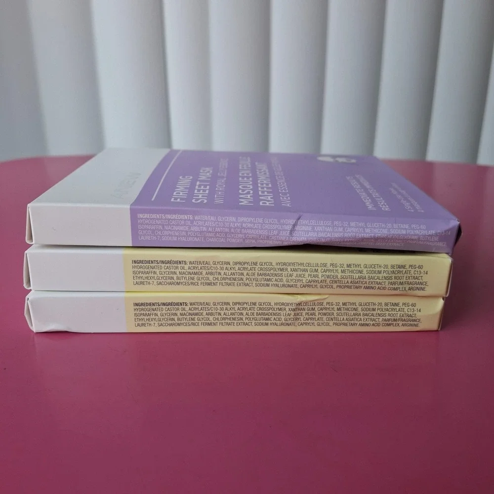 Avon Anew Brightening & Firming Sheet Mask Set 3 Boxes 12 Masks Total